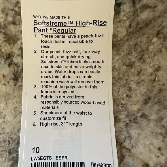 LULULEMON SOFTSTREME WOMENS PANTS SIZE 10! - Picture 5 of 5